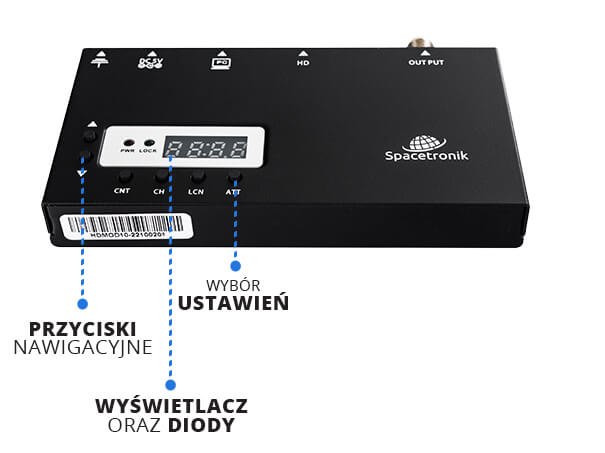 Panel przedni modulatora HDMOD-10